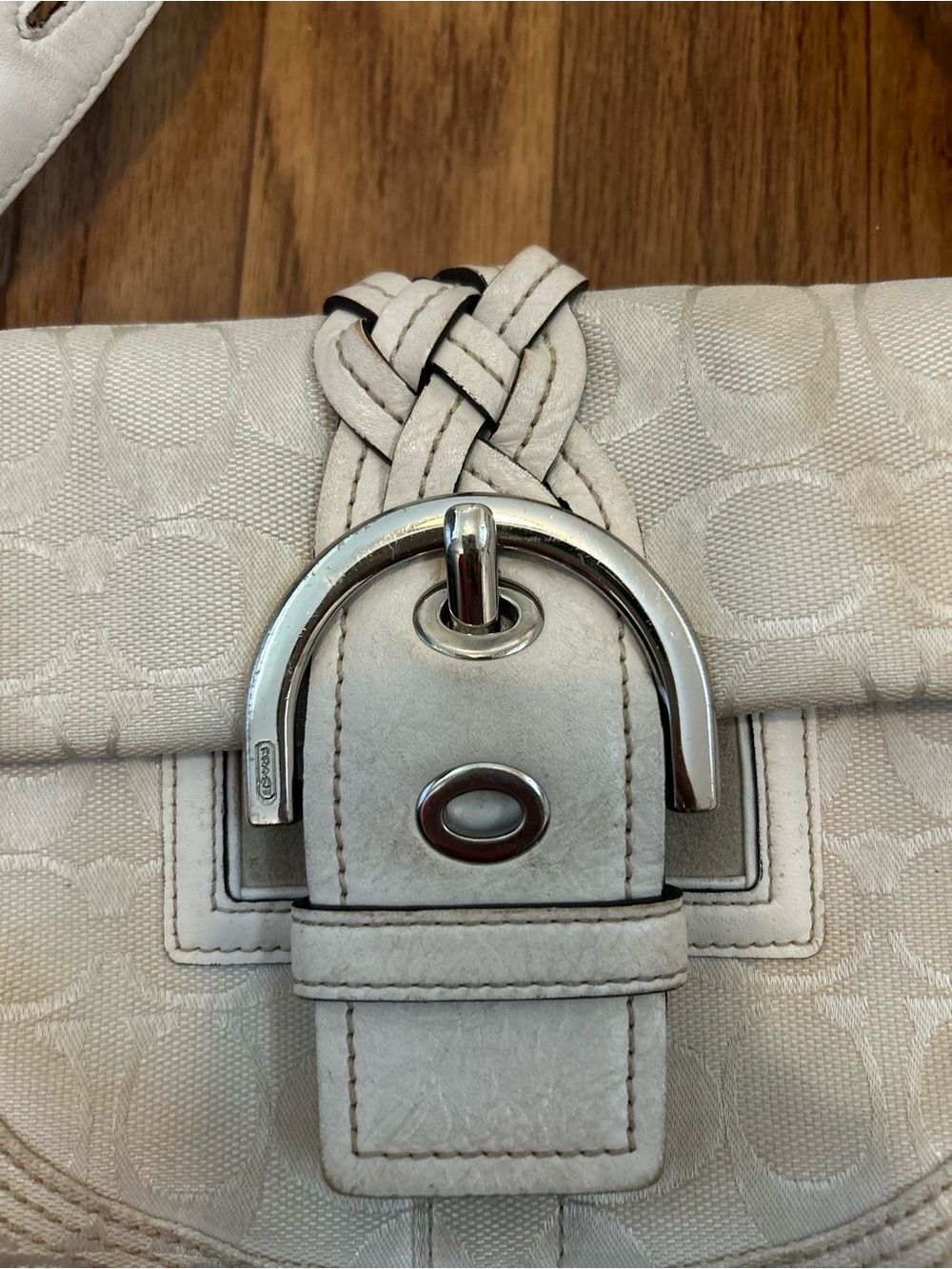 🔥Coach Vintage Signature Jacquard braided bag. - Picture 4 of 15